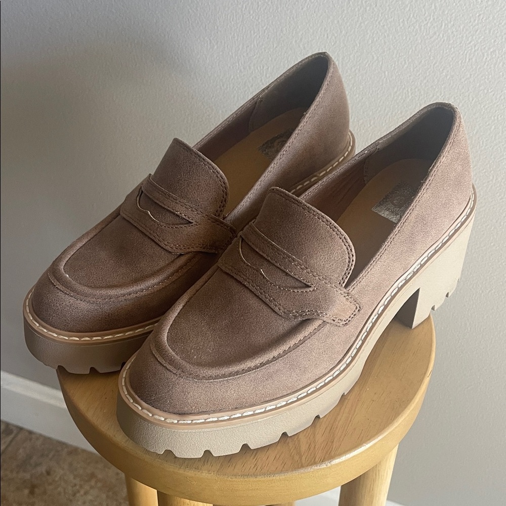 DV by Dolce Vita Tan Platform Loafers